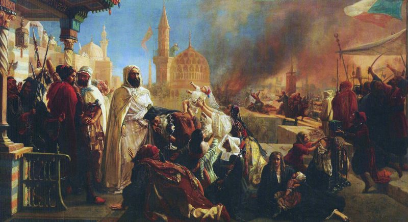 Jean-Baptiste Huysmans: Abdelkader El Djezairi protects the Christians